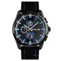SKMEI 9181 Relogio Masculino nouvelles montres pour hommes en cuir chronographe étanche sport montre à quartz